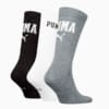 Зображення Puma Шкарпетки Logo Crew Socks Unisex (3-pack) #2: grey/white/black