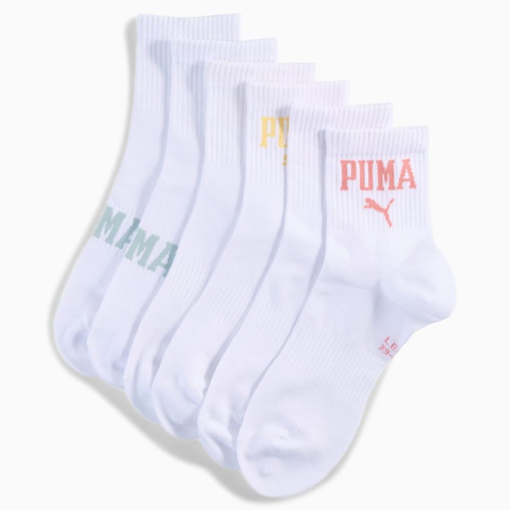 Зображення Puma Шкарпетки Logo Short Crew Socks Unisex (3-pack) #1: white combo