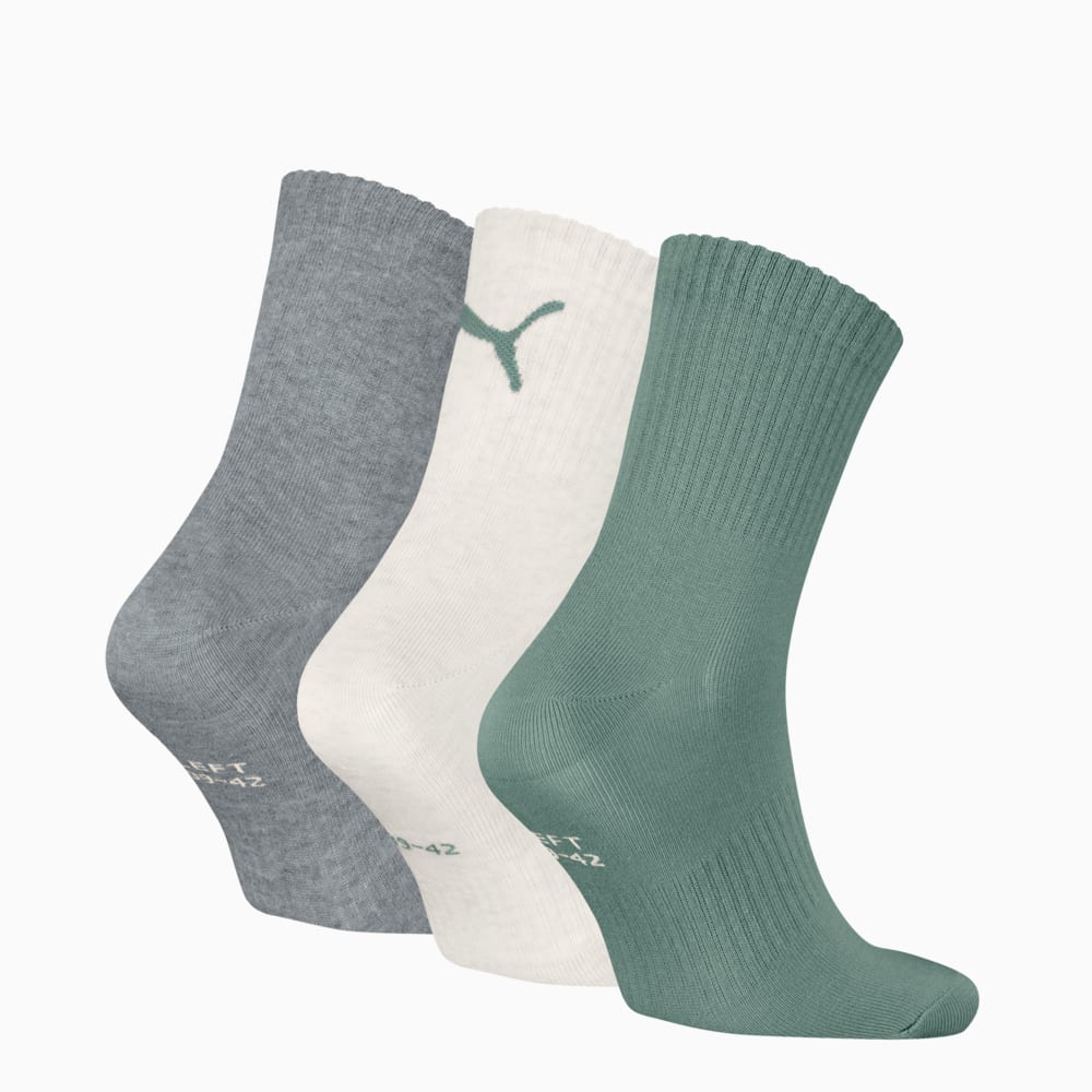 Зображення Puma Шкарпетки Logo Short Crew Socks Unisex (3-pack) #2: green / grey