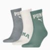 Зображення Puma Шкарпетки Logo Short Crew Socks Unisex (3-pack) #1: green / grey