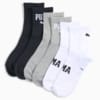Изображение Puma Носки Logo Short Crew Socks Unisex (3-pack) #1: grey/white/black