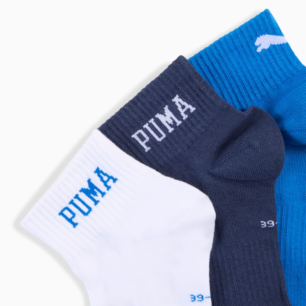 Изображение Puma Носки Logo Quarter Socks Unisex (3-pack) #2: blue combo