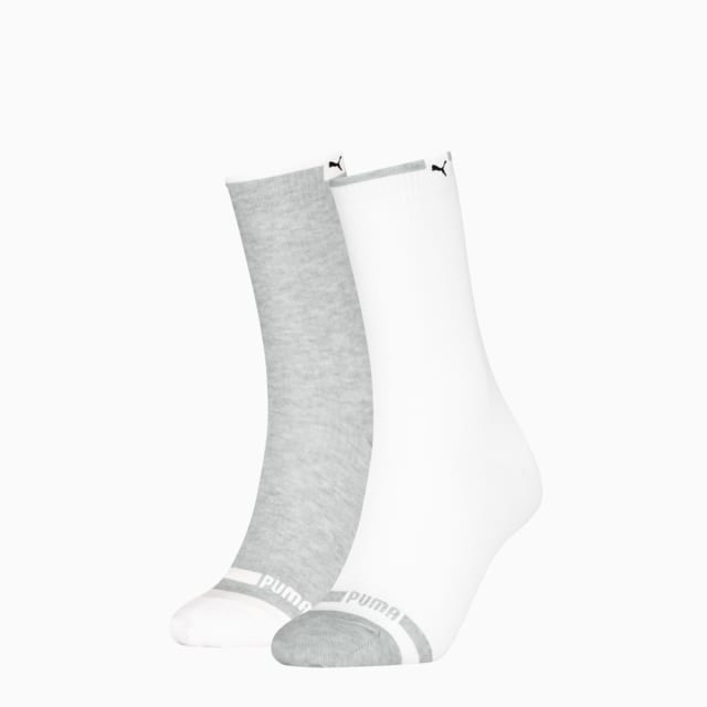 Imagen PUMA Calcetines clásicos ribeteados para mujer (pack de 2)