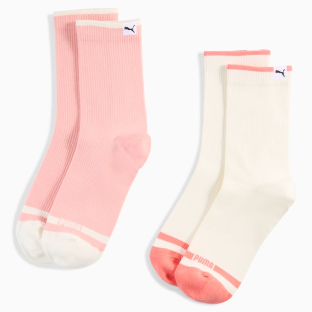 Imagen PUMA Calcetines clásicos ribeteados para mujer (pack de 2)