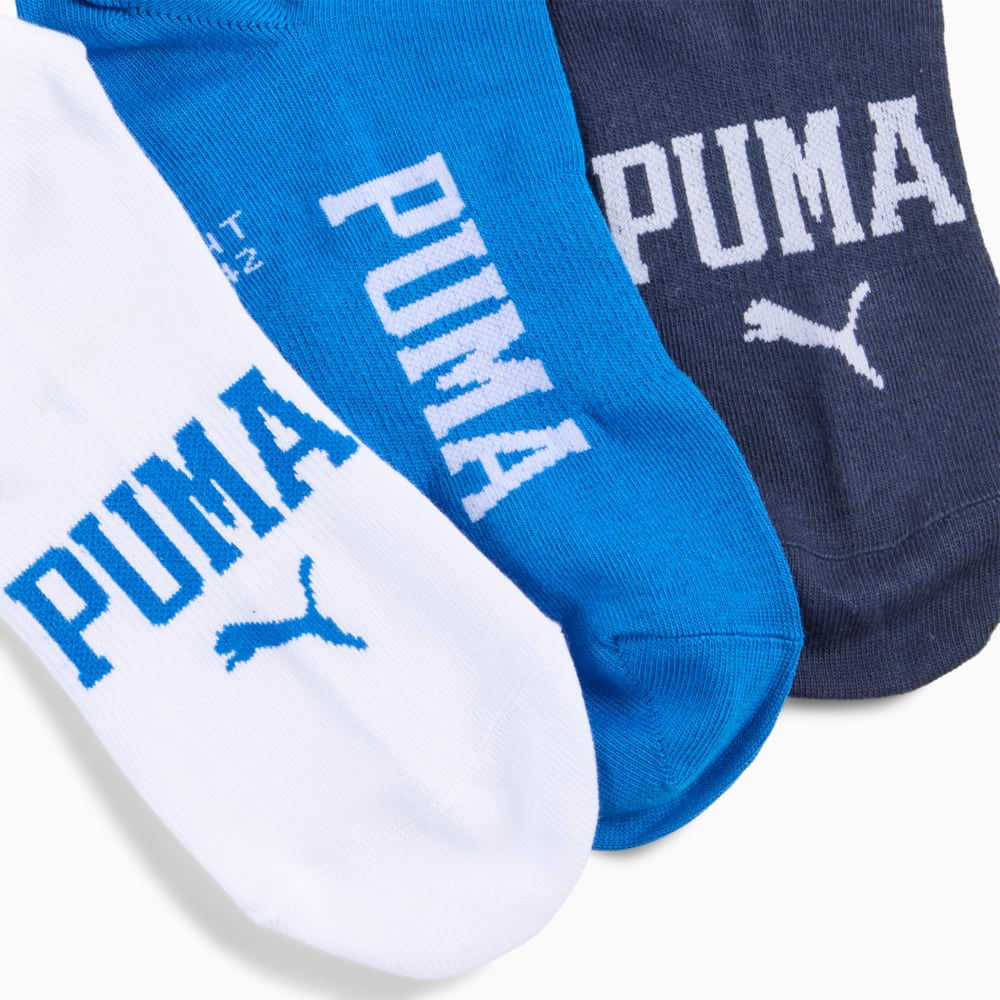 Изображение Puma Носки Logo Sneaker Socks Unisex (3-pack) #2: blue combo