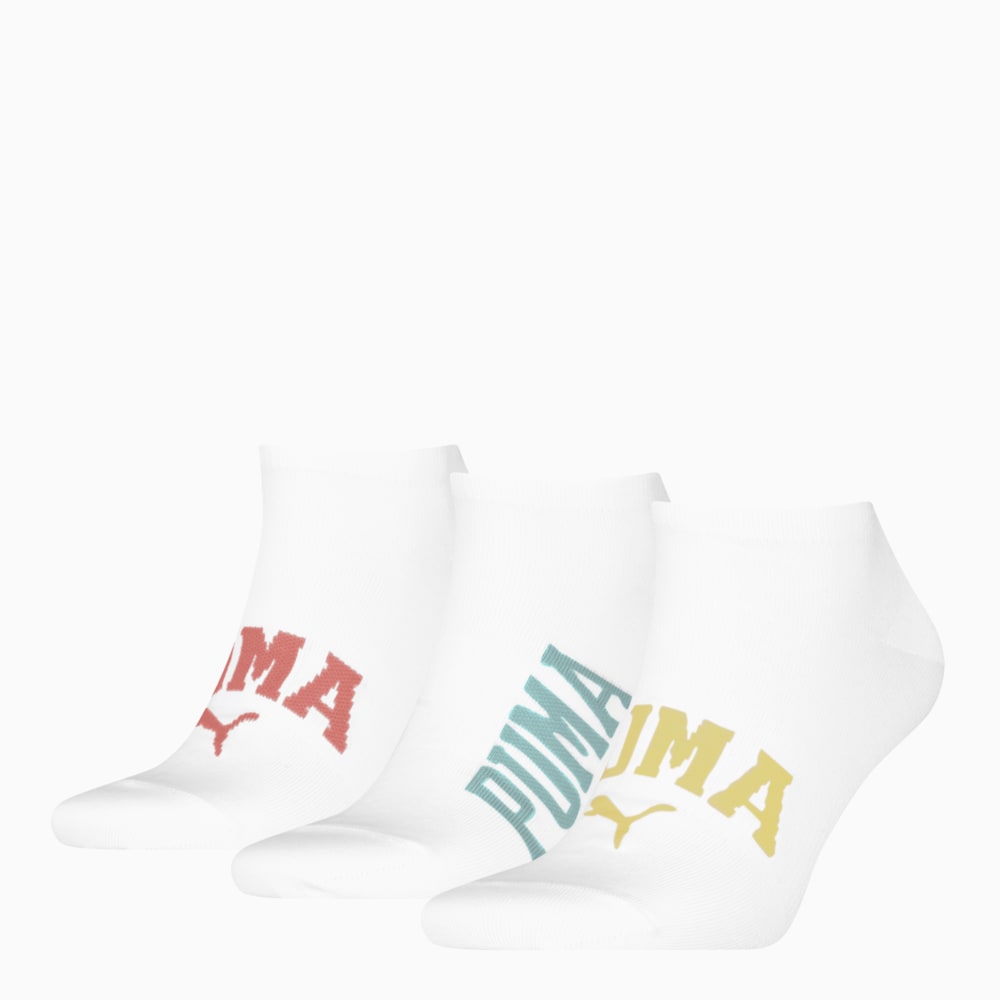 Изображение Puma Носки Logo Sneaker Socks Unisex (3-pack) #1: white combo