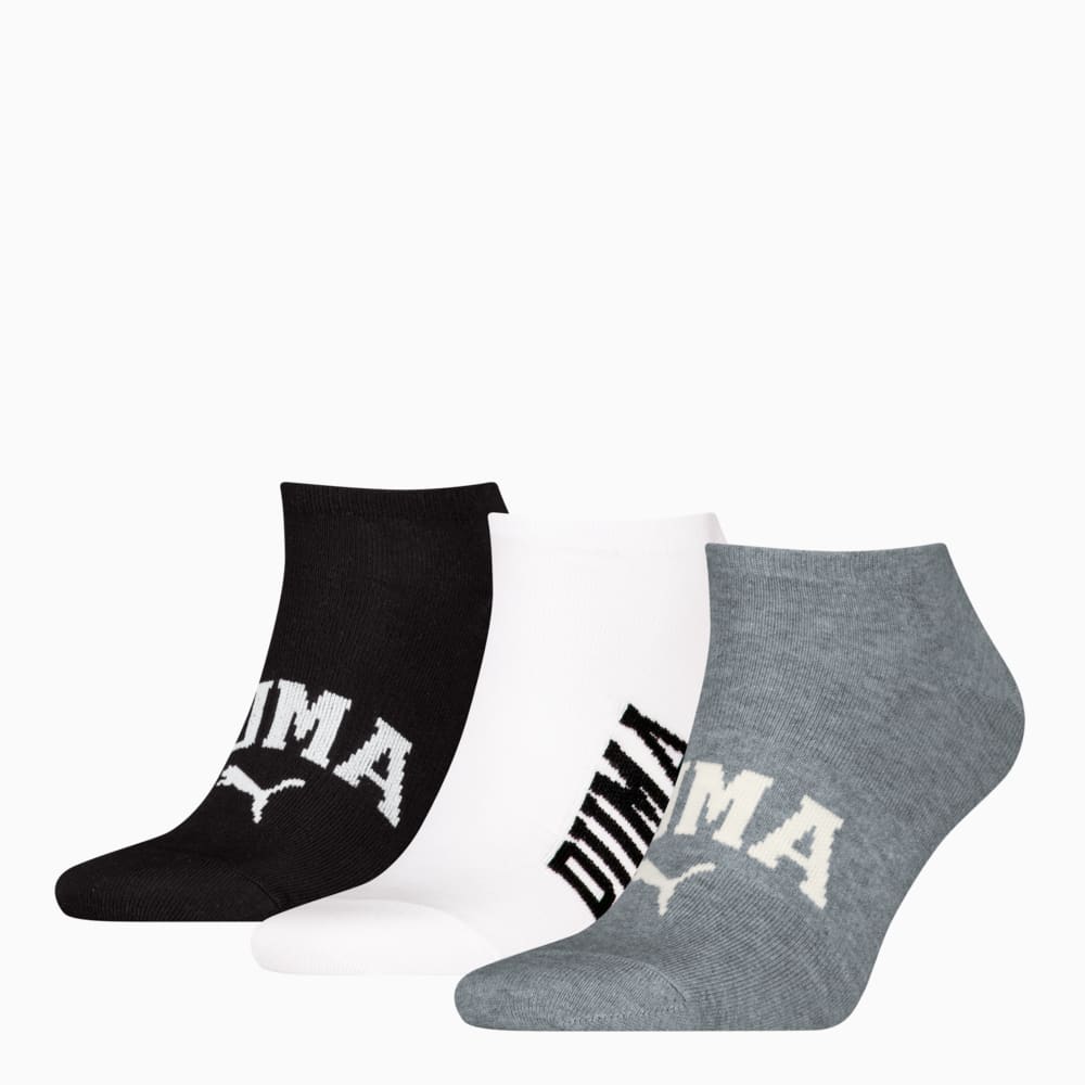 Зображення Puma Шкарпетки Logo Sneaker Socks Unisex (3-pack) #1: grey/white/black