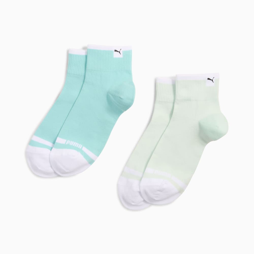 Зображення Puma Шкарпетки Heritage Quarter Socks Women (2-pack) #1: mint combo