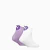 Зображення Puma Дитячі шкарпетки Cushioned Heart Logo Quarter Socks Youth (2-pack) #1: purple / white