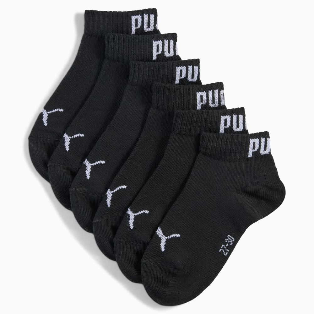 Изображение Puma Детские носки Quarter Socks Youth (3-pack) #1: black