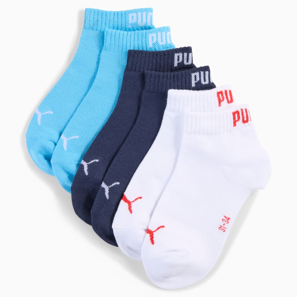 Зображення Puma Дитячі шкарпетки Quarter Socks Youth (3-pack) #1: red / navy
