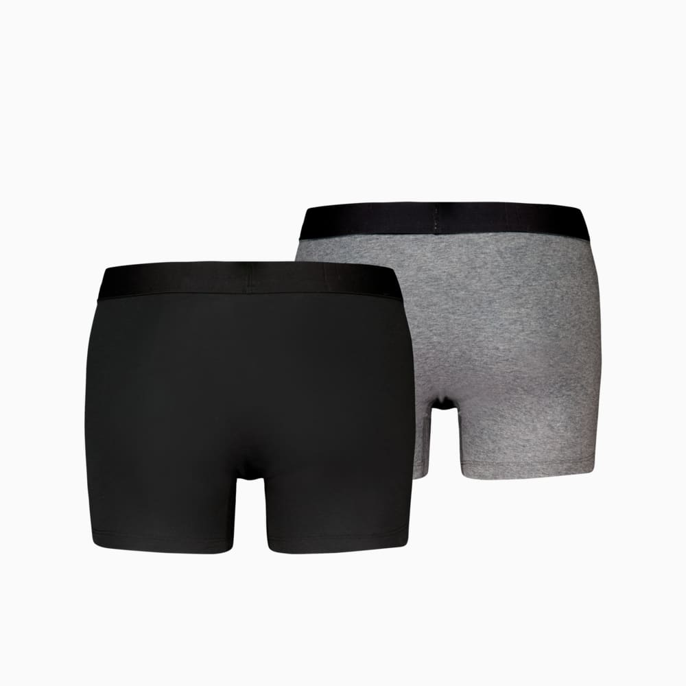 Зображення Puma Чоловіча спідня білизна Embossed Logo Boxers Men (2-pack) #2: black combo
