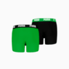 Изображение Puma Детские трусы-боксеры Everyday Basic Boxers Youth (2-pack) #2: green / black