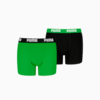 Изображение Puma Детские трусы-боксеры Everyday Basic Boxers Youth (2-pack) #1: green / black