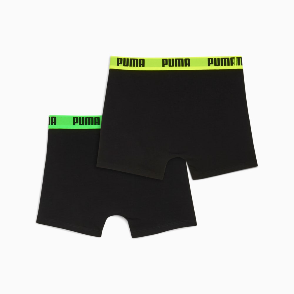 Изображение Puma Детские трусы-боксеры Everyday Basic Boxers Youth (2-pack) #2: black / various logo colors