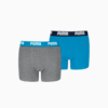 Зображення Puma Дитячі труси-боксери Everyday Basic Boxers Youth (2-pack) #1: grey / blue