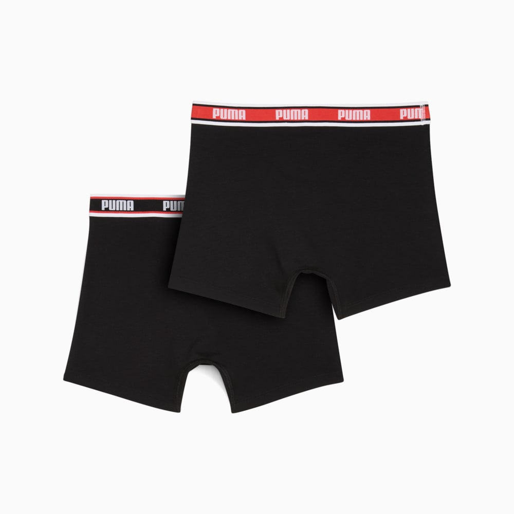Зображення Puma Чоловіча спідня білизна Logo Boxers Men (2-pack) #2: Orange / Black