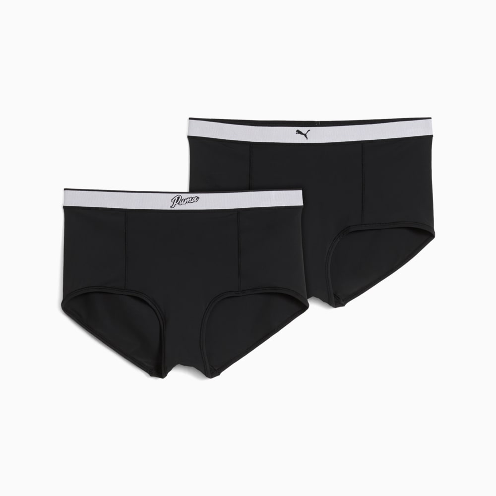 Изображение Puma Женское нижнее белье High-Rise Hipster Briefs Women (2-pack) #1: black