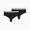 Зображення Puma Жіноча спідня білизна High-Rise Brazilian Bottoms Women (2-pack) #1: black