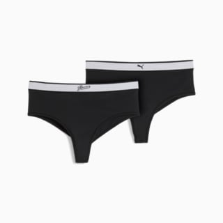 Зображення Puma Жіноча спідня білизна High-Rise Brazilian Bottoms Women (2-pack)