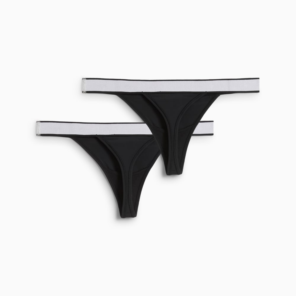Зображення Puma Жіноча спідня білизна String Thongs Women (2-pack) #2: black