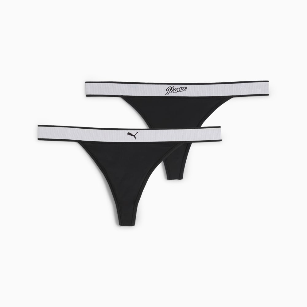 Зображення Puma Жіноча спідня білизна String Thongs Women (2-pack) #1: black