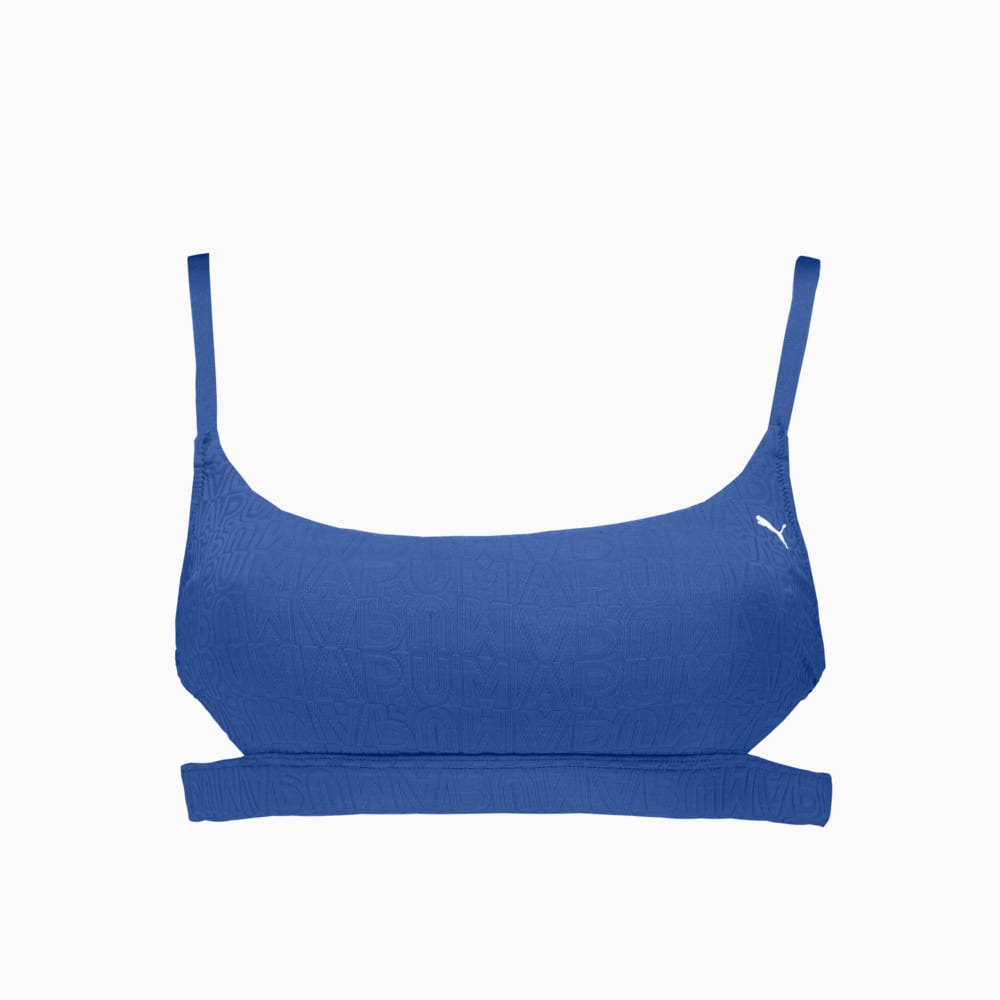 Зображення Puma Ліф для плавання Swim JACQUARD Top Women #1: Vivid Blue