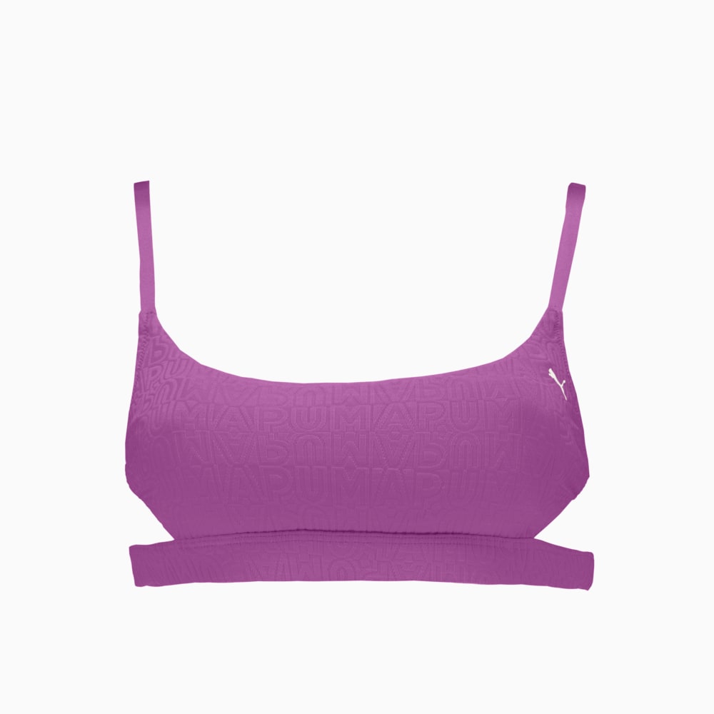 Зображення Puma Ліф для плавання Swim JACQUARD Top Women #1: Purple