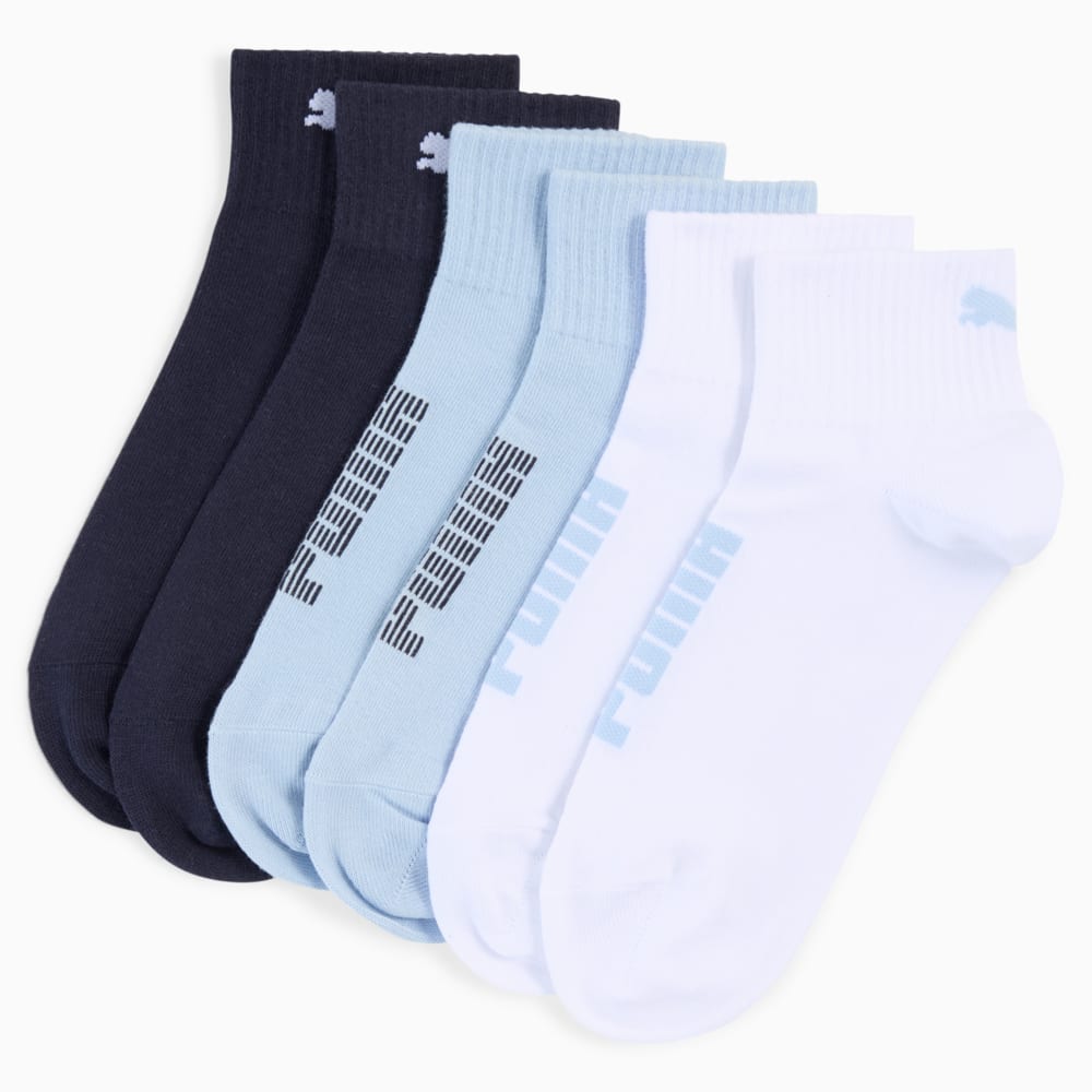 Изображение Puma Носки Quarter Socks Unisex (3-Pack) #1: blue / grey