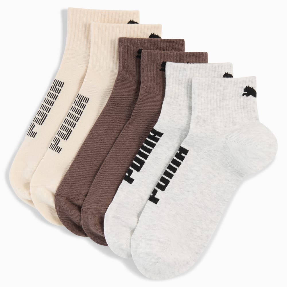 Зображення Puma Шкарпетки Quarter Socks Unisex (3-Pack) #1: beige combo