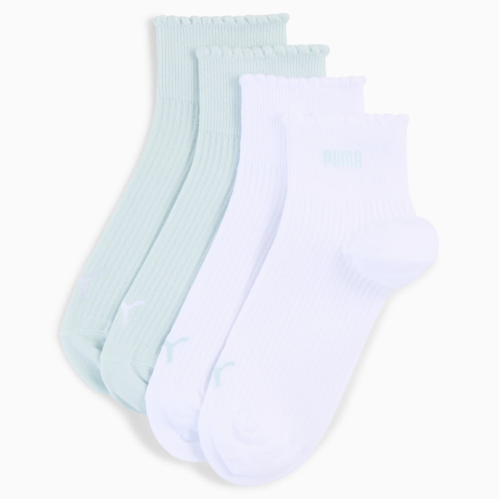 Зображення Puma Шкарпетки Women's Quarter Socks (2-Pack) #1: blue / white