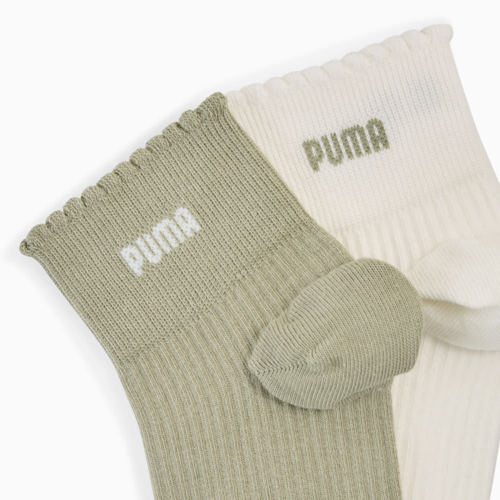 Зображення Puma Шкарпетки Women's Quarter Socks (2-Pack) #2: green / white