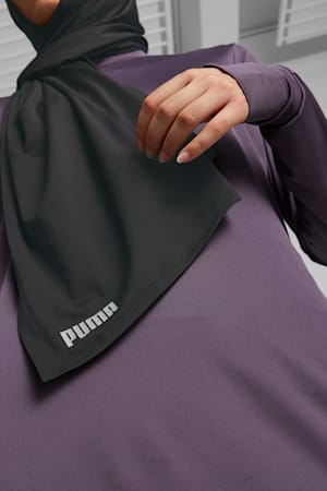 Running Hijab Scarf, Puma Black, extralarge-GBR