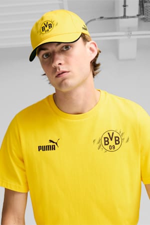 Borussia Dortmund ftblESSENTIALS Cap, Faster Yellow-PUMA Black, extralarge-GBR