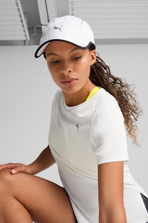 Runner Short Visor 5 Panel Cap, PUMA White, extralarge-GBR