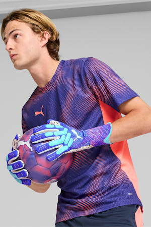 FUTURE Ultimate NC Goalkeeper Gloves, Bluemazing-Sunset Glow-Electric Peppermint, extralarge-GBR