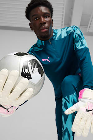 FUTURE Match Goalkeeper Gloves, PUMA White-Poison Pink-PUMA Black, extralarge-GBR