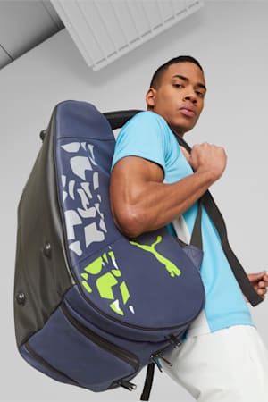 SolarATTACK Padel Tennis Bag, New Navy-Fast Yellow-PUMA White, extralarge-GBR