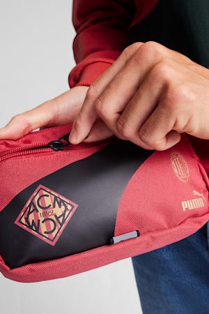 AC Milan ftblCULTURE+ Waist Bag, Club Red-PUMA Black, extralarge-GBR