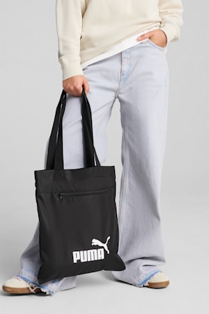 PUMA Phase Packable Tote Bag, PUMA Black, extralarge-GBR