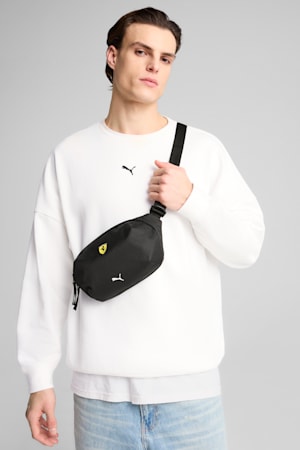 Scuderia Ferrari HP Race 1.5L Waist Bag, PUMA Black, extralarge-GBR