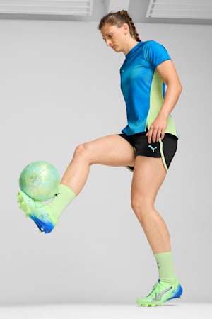 ULTRA 5 ULTIMATE FG Football Boots Women, Fizzy Apple-PUMA White-Bluemazing, extralarge-GBR