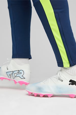 FUTURE 7 MATCH FG/AG Football Boots, PUMA White-PUMA Black-Poison Pink, extralarge-GBR