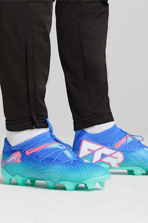 FUTURE 7 ULTIMATE FG/AG Football Boots, Bluemazing-PUMA White-Electric Peppermint, extralarge-GBR