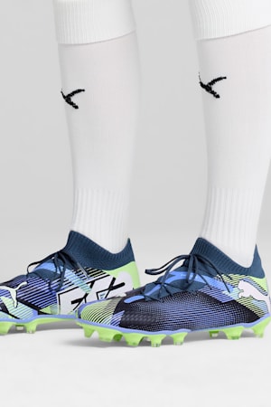 FUTURE 7 PRO FG/AG Football Boots, Gray Skies-PUMA White-Fizzy Apple, extralarge-GBR