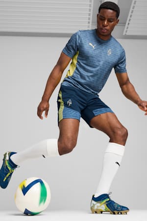 FUTURE 7 ULTIMATE BNA FG/AG Football Boots, Sailing Blue-Marine Blue-Pelé Yellow-Grassy Green-Gold, extralarge-GBR
