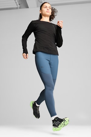 Voyage NITRO™ 3 Disc Trail Running Shoes Women, PUMA Black-Fizzy Apple-PUMA Silver, extralarge-GBR