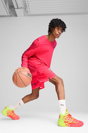 MB.04 1Love Basketball Shoes, Pink Alert-Yellow Alert, extralarge-GBR