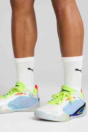 All-Pro NITRO™ Elite Basketball Shoes Unisex, Light Aqua-Yellow Alert, extralarge-GBR