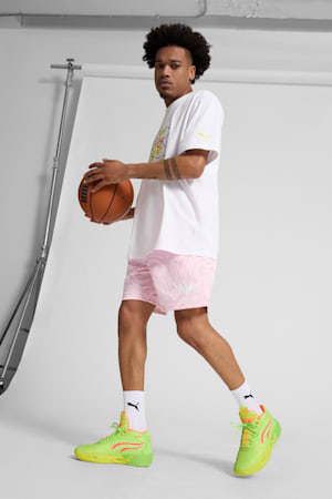 MB.04 Gem Basketball Boots Unisex, Yellow Alert-Green Glare-Pink Alert, extralarge-GBR